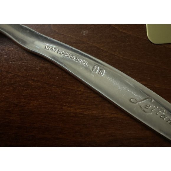 Vintage Wm Rogers Bros 1847 LEILANI Silverplate Pie Cake Server Monogram - Picture 8 of 11